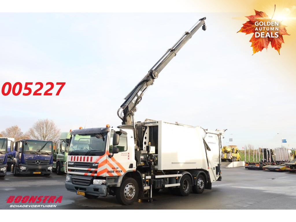 DAF  CF Faun Variopress II Hiab 211 BW-3 HiPro Kran Müllwagen